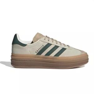 adidas Originals Gazelle Bold "Cream White/Green" Women's Shoe - Size 8